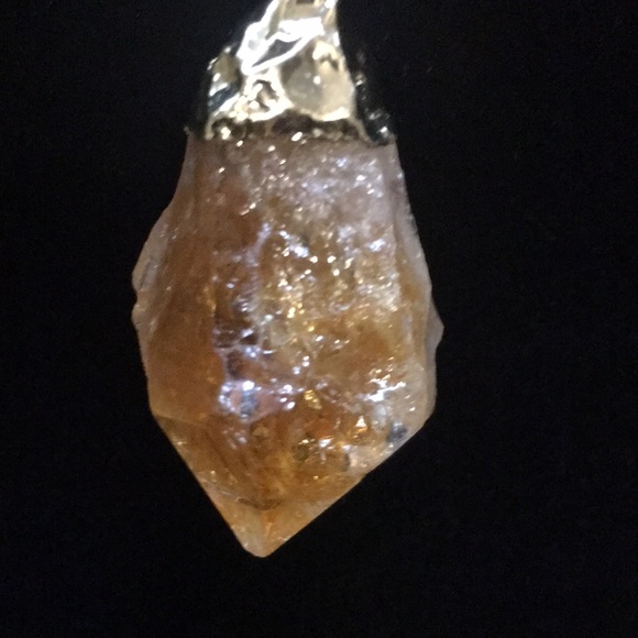 HANDMADE CITRINE and AGATE NECKLACE - Picture 4 of 4